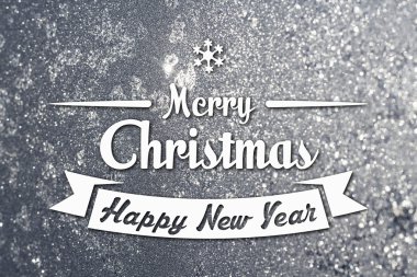 Merry christmas ve yeni yıl tebrik kartı