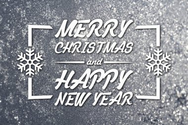 Merry christmas ve yeni yıl tebrik kartı