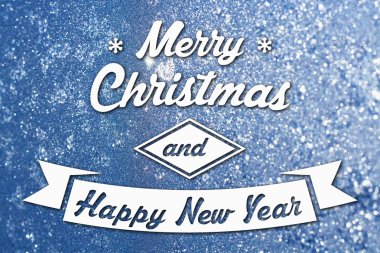 Merry christmas ve yeni yıl tebrik kartı