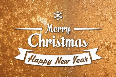 Merry christmas ve yeni yıl tebrik kartı