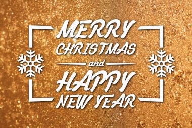 Merry christmas ve yeni yıl tebrik kartı