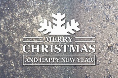 Merry christmas ve yeni yıl tebrik kartı