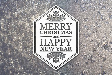 Merry christmas ve yeni yıl tebrik kartı