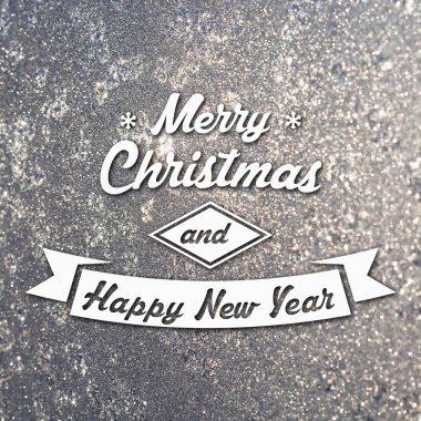 Merry christmas ve yeni yıl tebrik kartı