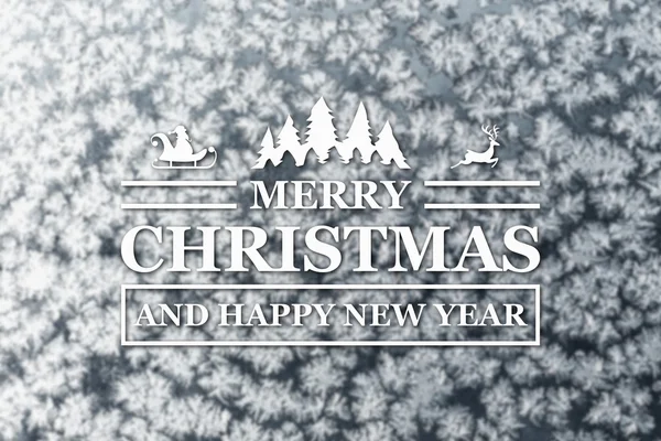 Wesołych Świąt Bożego Narodzenia i nowego roku powitanie karta — Zdjęcie stockowe