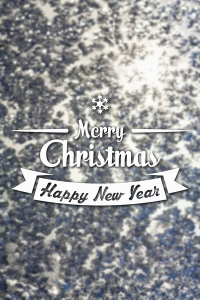 Feliz Natal e Ano Novo cartão de saudação — Fotografia de Stock