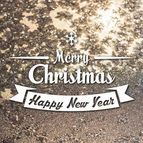 Merry christmas ve yeni yıl tebrik kartı