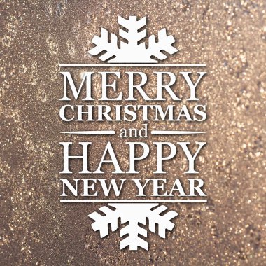 Merry christmas ve yeni yıl tebrik kartı