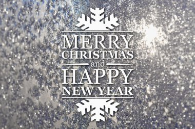 Merry christmas ve yeni yıl tebrik kartı