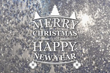 Merry christmas ve yeni yıl tebrik kartı