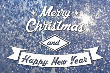 Merry christmas ve yeni yıl tebrik kartı