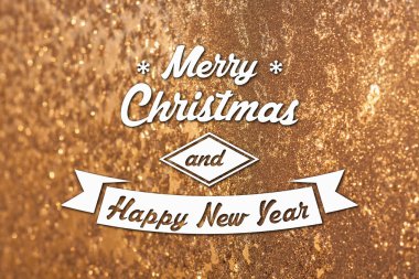 Merry christmas ve yeni yıl tebrik kartı