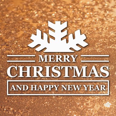 Merry christmas ve yeni yıl tebrik kartı