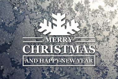 Merry christmas ve yeni yıl tebrik kartı