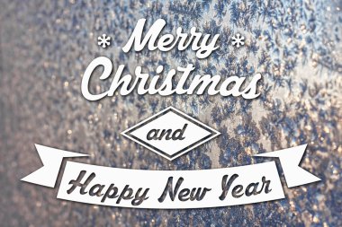 Merry christmas ve yeni yıl tebrik kartı