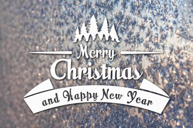 Merry christmas ve yeni yıl tebrik kartı