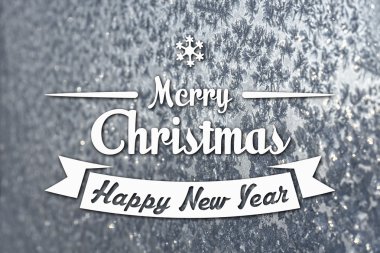 Merry christmas ve yeni yıl tebrik kartı