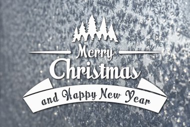 Merry christmas ve yeni yıl tebrik kartı