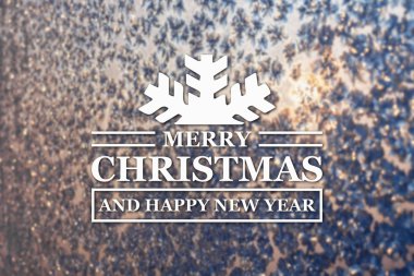 Merry christmas ve yeni yıl tebrik kartı