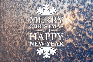 Merry christmas ve yeni yıl tebrik kartı