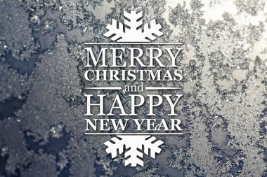 Merry christmas ve yeni yıl tebrik kartı