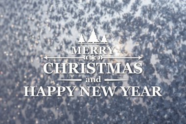 Merry christmas ve yeni yıl tebrik kartı