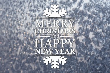 Merry christmas ve yeni yıl tebrik kartı