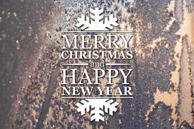 Merry christmas ve yeni yıl tebrik kartı
