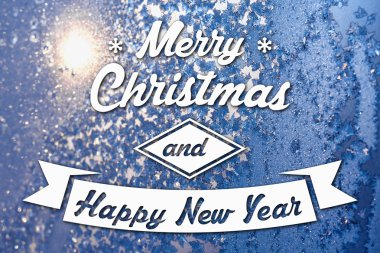 Merry christmas ve yeni yıl tebrik kartı