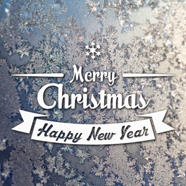 Merry christmas ve yeni yıl tebrik kartı