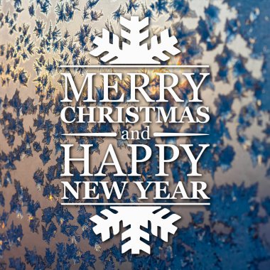 Merry christmas ve yeni yıl tebrik kartı