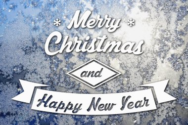 Merry christmas ve yeni yıl tebrik kartı