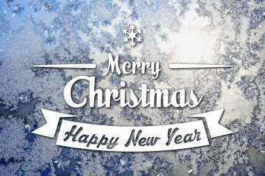 Merry christmas ve yeni yıl tebrik kartı