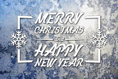 Merry christmas ve yeni yıl tebrik kartı