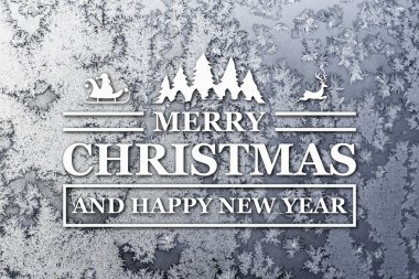 Merry christmas ve yeni yıl tebrik kartı