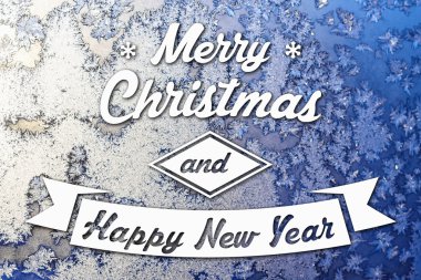 Merry christmas ve yeni yıl tebrik kartı