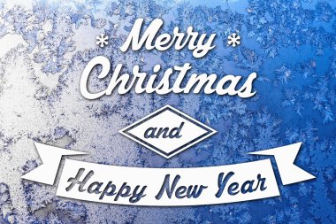 Merry christmas ve yeni yıl tebrik kartı