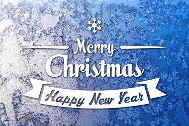 Merry christmas ve yeni yıl tebrik kartı