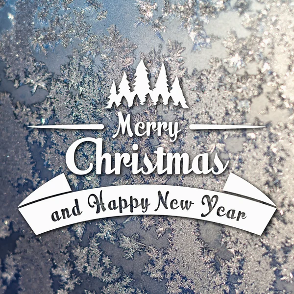 メリー クリスマスと新年のグリーティング カード — ストック写真