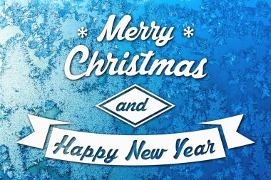 Merry christmas ve yeni yıl tebrik kartı