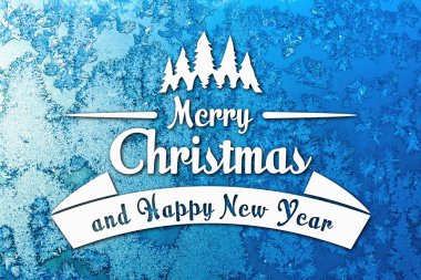 Merry christmas ve yeni yıl tebrik kartı
