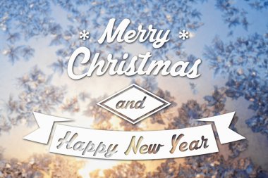 Merry christmas ve yeni yıl tebrik kartı