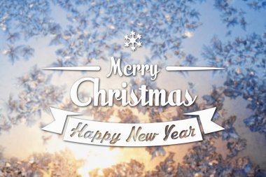 Merry christmas ve yeni yıl tebrik kartı