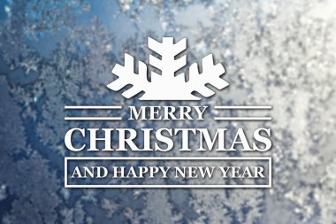 Merry christmas ve yeni yıl tebrik kartı