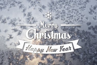 Merry christmas ve yeni yıl tebrik kartı