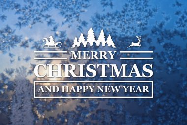 Merry christmas ve yeni yıl tebrik kartı