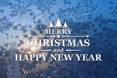Merry christmas ve yeni yıl tebrik kartı
