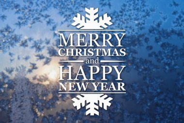 Merry christmas ve yeni yıl tebrik kartı