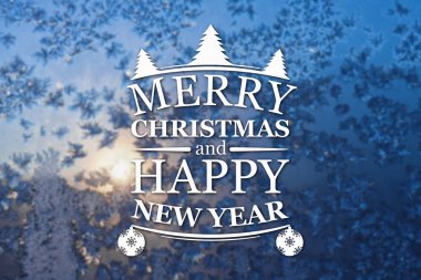 Merry christmas ve yeni yıl tebrik kartı