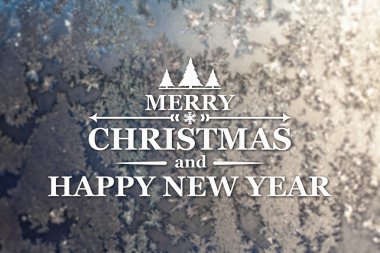 Merry christmas ve yeni yıl tebrik kartı